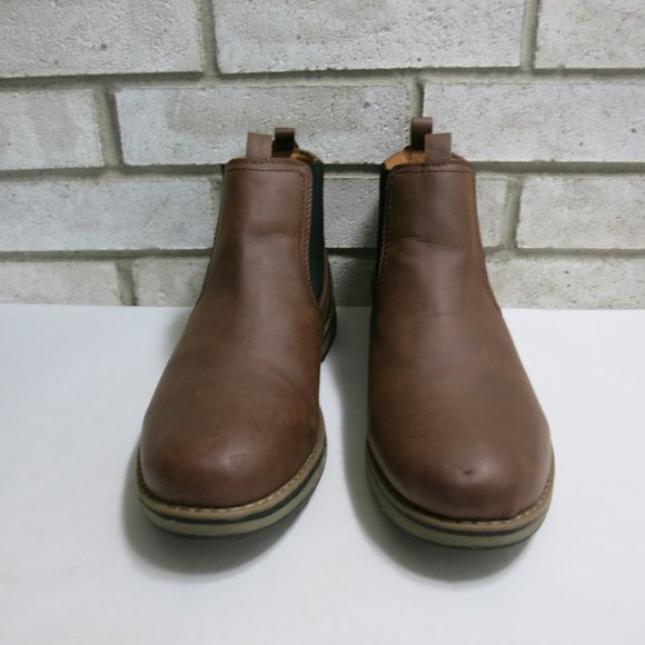 IZOD Meomory Foam Leather Chelse Casual Comfort Boots Footwear Shoes Sz 12 M